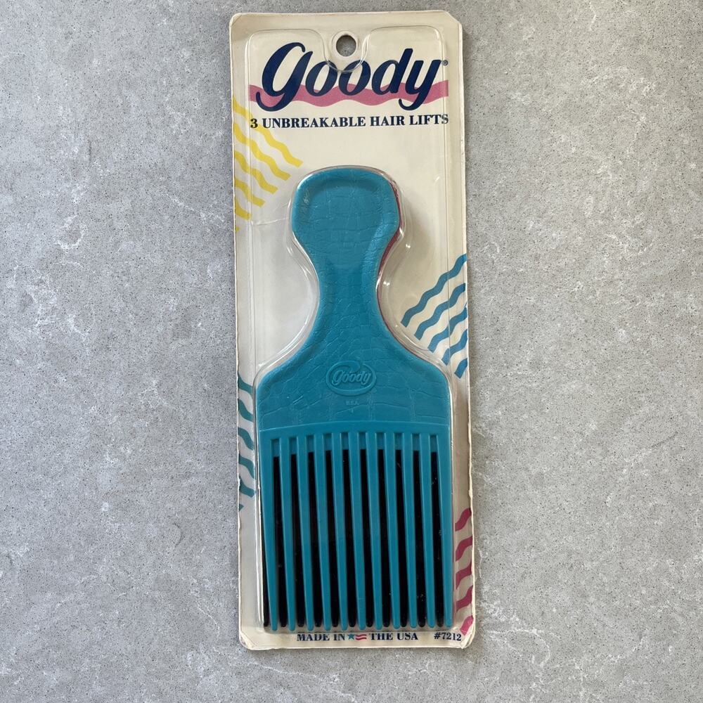Vintage Goody Hair Picks Style Line Package Of 3 Picks Combs NEW Made In USA